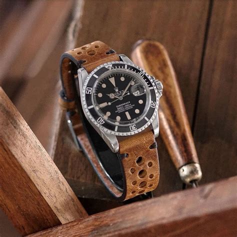 vintage Rolex on leather straps